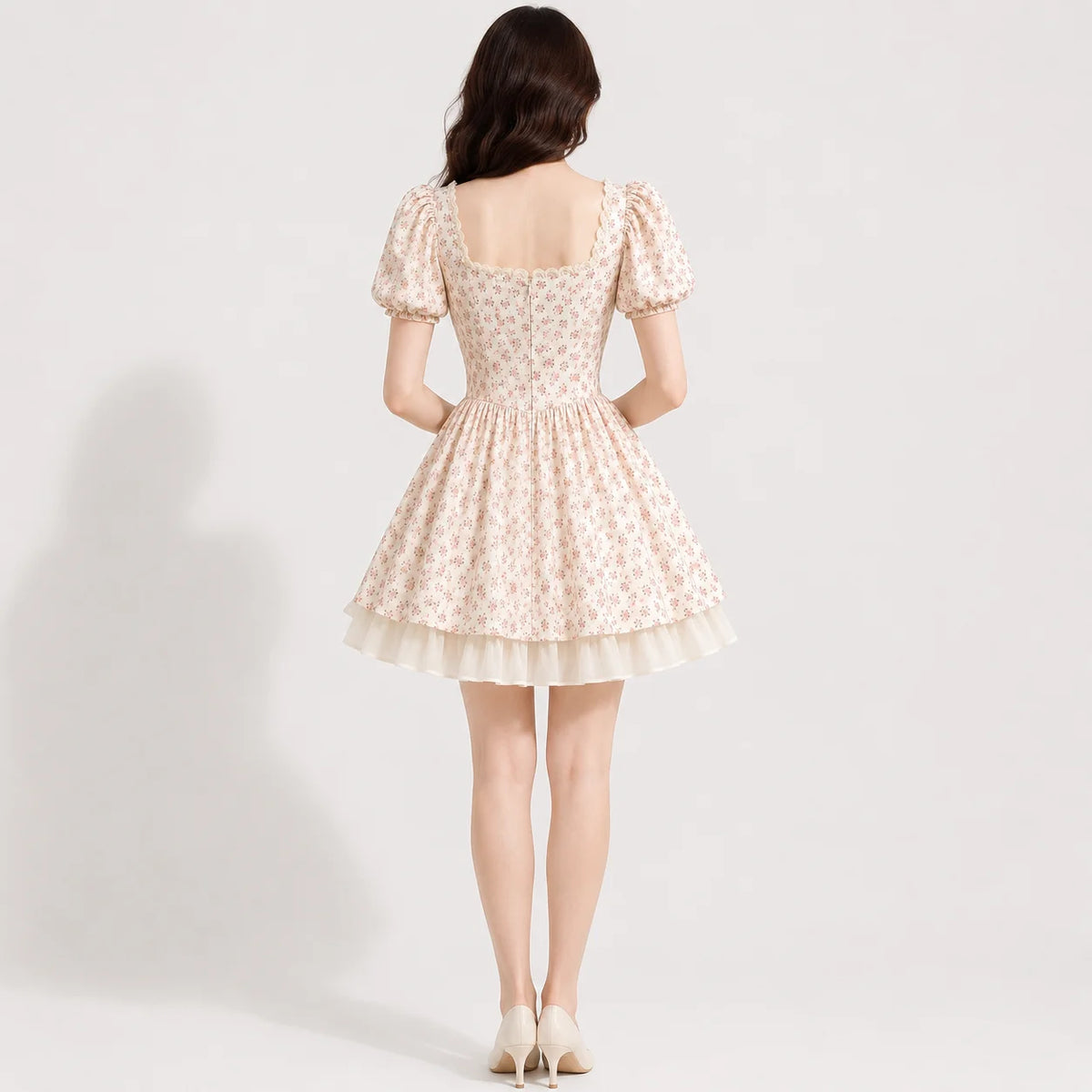 Dressilo Bow-Knot Short-Sleeve Dress – Sweetheart Rhinestone Charm