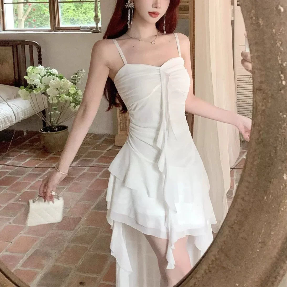 Dressilo Asymmetric Long Dress – Effortless Sculpted Silhouette