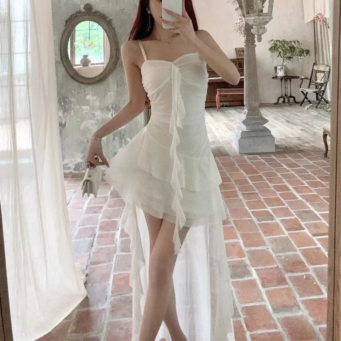 Dressilo Asymmetric Long Dress – Effortless Sculpted Silhouette